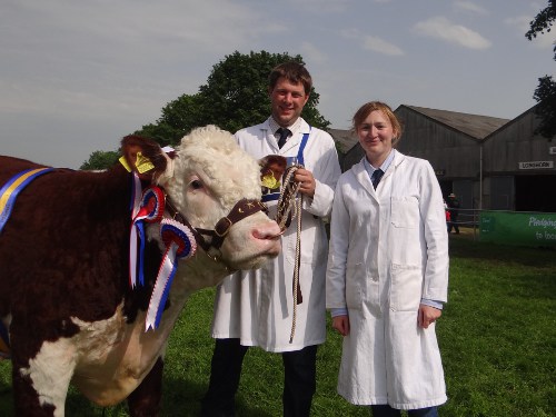 Philip and Laura with Pulham Hercules at Royal Norfolk Show 2012
